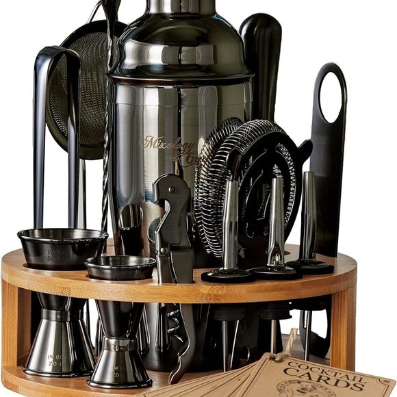 Bartender Kit - 15 Piece Set Including Cocktail Shaker and Bar Accessories Perf